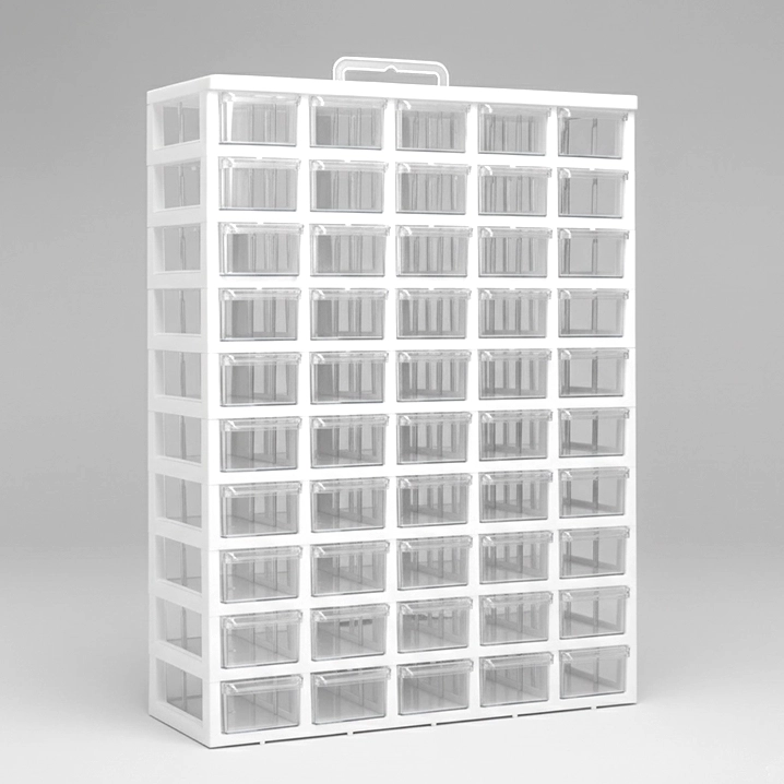 جعبه ابزار ۵۰ کشو (۱۰ طبقه) کیان تکنیک، سفید